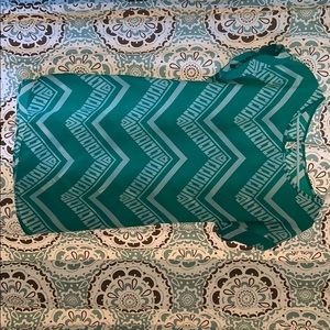Chevron Green Boutique Dress